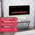 Dimplex Sierra Electric Fireplace Heater, 72" Inch, Black, 1400W - Image 5