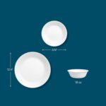 Corelle Vitrelle 18-Piece Service for 6 Dinnerware Set Triple Layer Glass and Chip Resistant