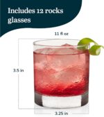 Libbey 917CD Heavy Base Rocks Glasses Set of 12
