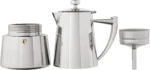 Cuisinox COF-10R Roma 10-Cup Stainless Steel Stovetop Moka Espresso Maker - Image 8