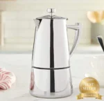 Cuisinox COF-10R Roma 10-Cup Stainless Steel Stovetop Moka Espresso Maker