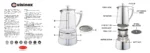 Cuisinox COF-10R Roma 10-Cup Stainless Steel Stovetop Moka Espresso Maker - Image 3